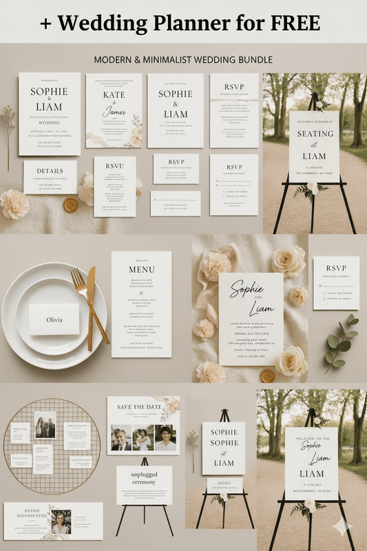 MarryPrints Wedding Suite : + 53 Elegant Templates | Instant Access